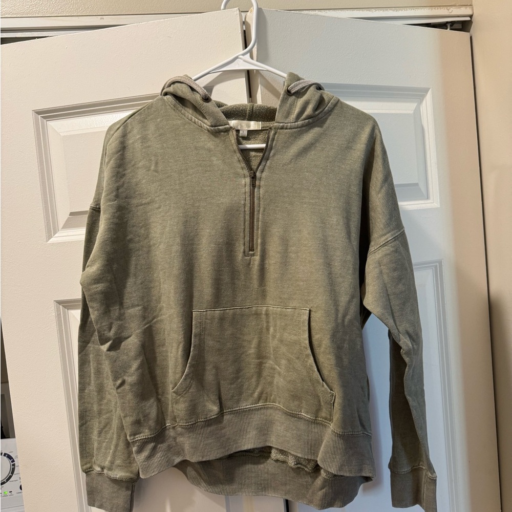 Ultra Flirt Olive Green Zip Hoodie